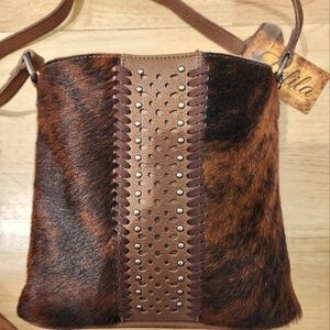 Cowhide Crossbody Purse
